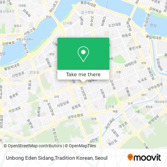 Unbong Eden Sidang,Tradition Korean map