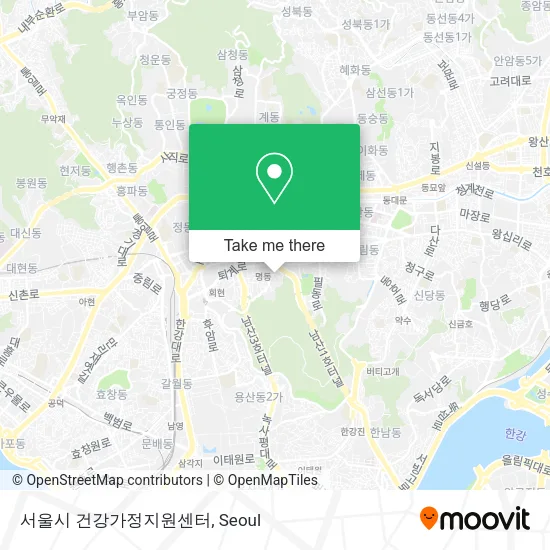 서울시 건강가정지원센터 map