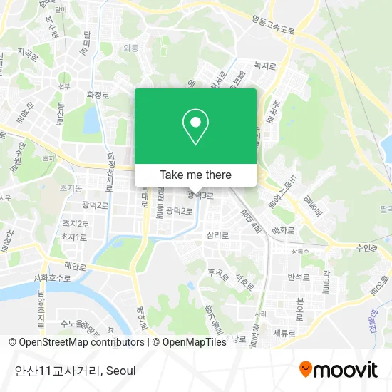 안산11교사거리 map