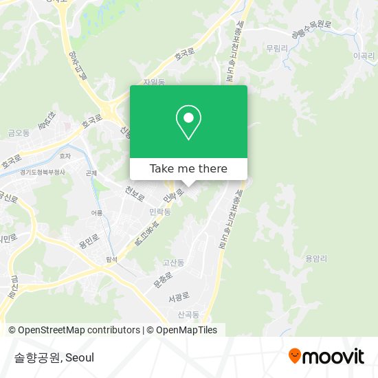 솔향공원 map
