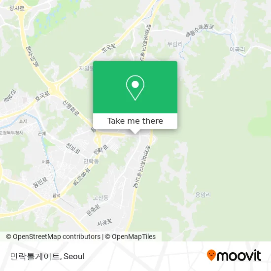 민락톨게이트 map