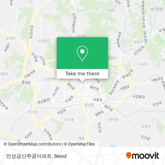 안성금산주공아파트 map