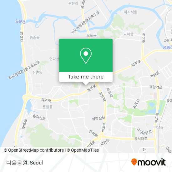 다율공원 map