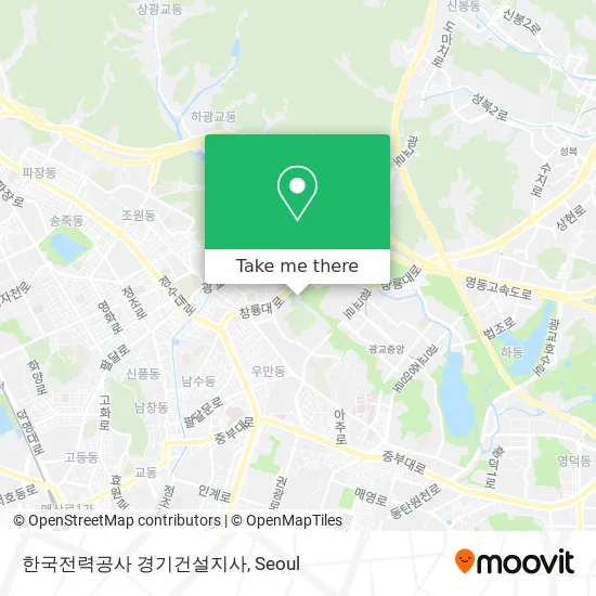 한국전력공사 경기건설지사 map