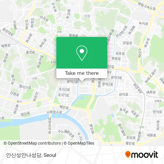 안산성안나성당 map