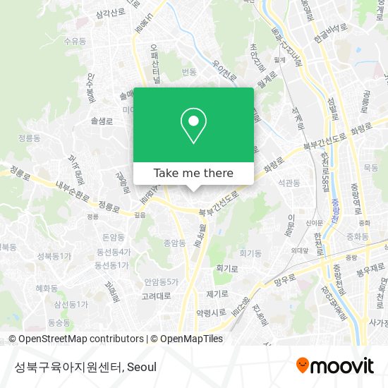 성북구육아지원센터 map