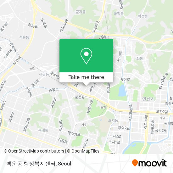 백운동 행정복지센터 map