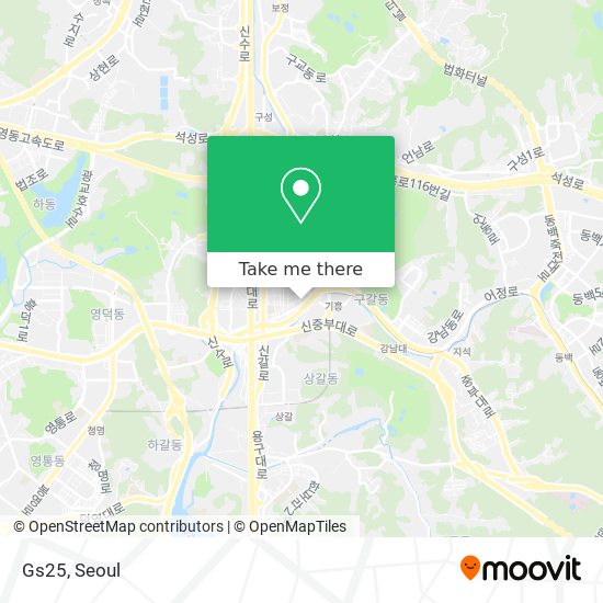 How to get to Gs25 in 용인시, 경기도 by Bus or Subway?