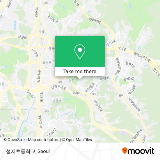 성지초등학교 map