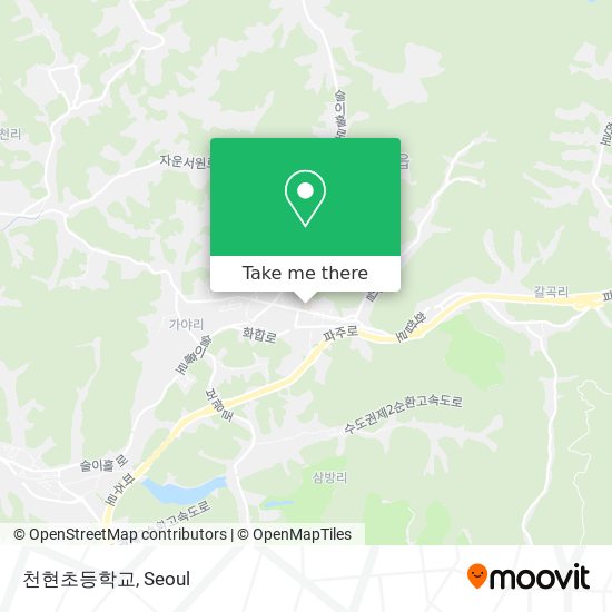 천현초등학교 map