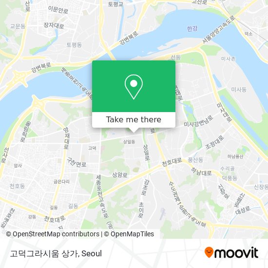 고덕그라시움 상가 map