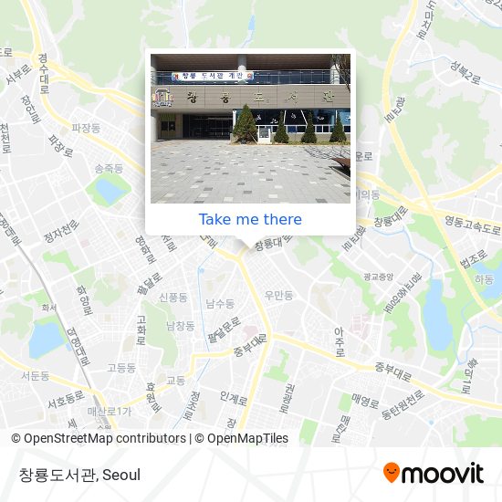 창룡도서관 map