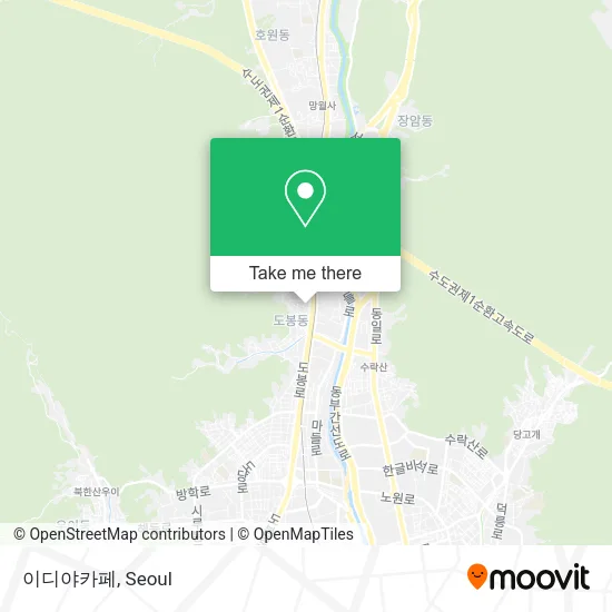 이디야카페 map