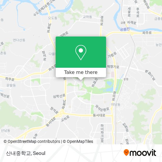 산내중학교 map