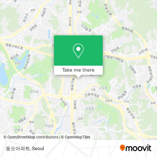 동오아파트 map