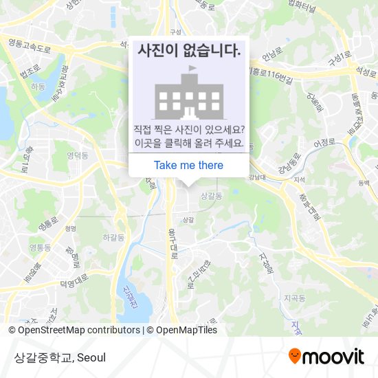 상갈중학교 map