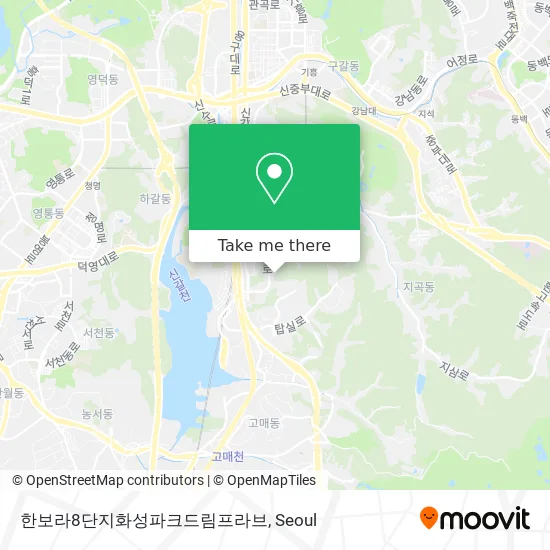 한보라8단지화성파크드림프라브 map