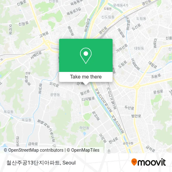 철산주공13단지아파트 map