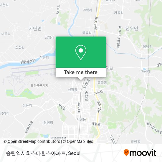 송탄역서희스타힐스아파트 map