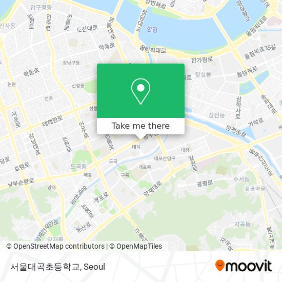 서울대곡초등학교 map