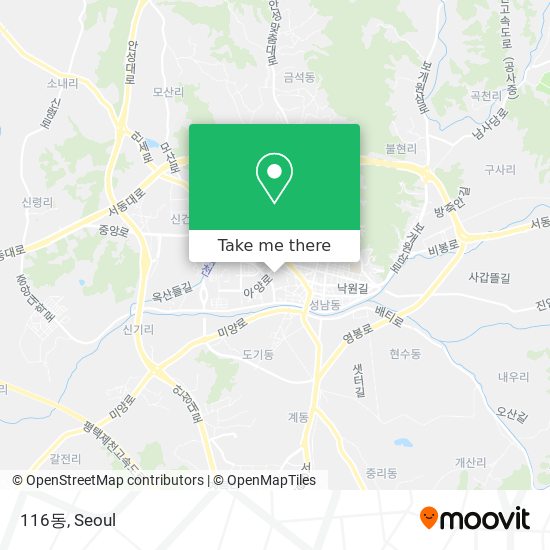 116동 map