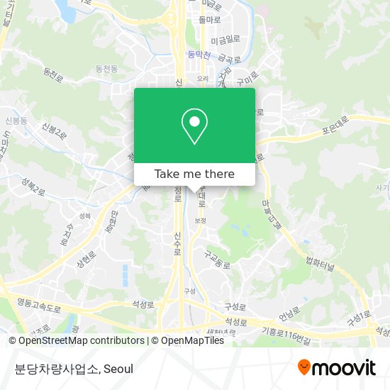 분당차량사업소 map