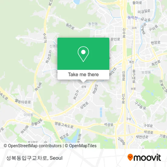 성복동입구교차로 map
