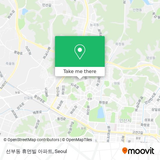 선부동 휴먼빌 아파트 map