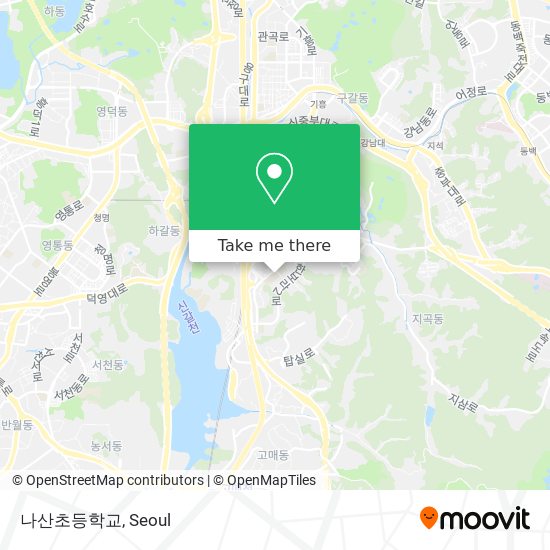 나산초등학교 map