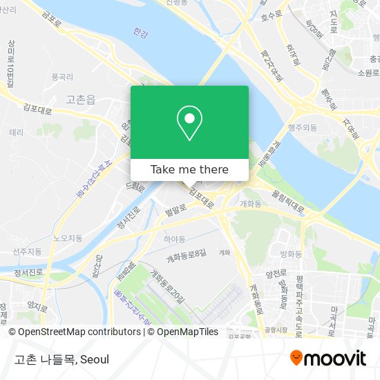 고촌 나들목 map