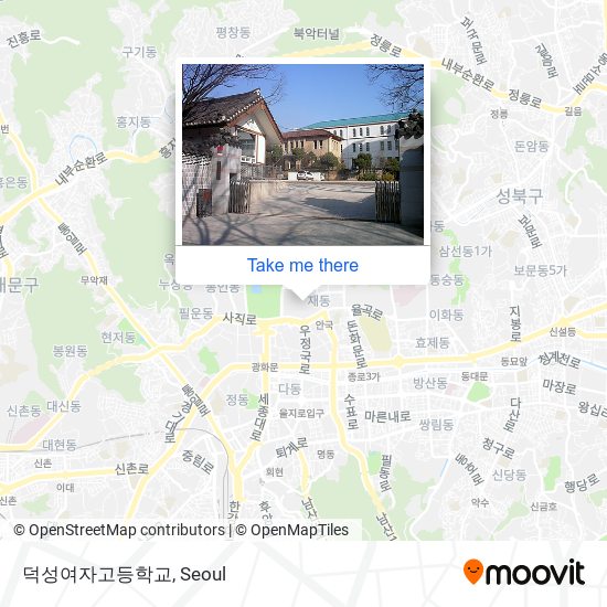 덕성여자고등학교 map