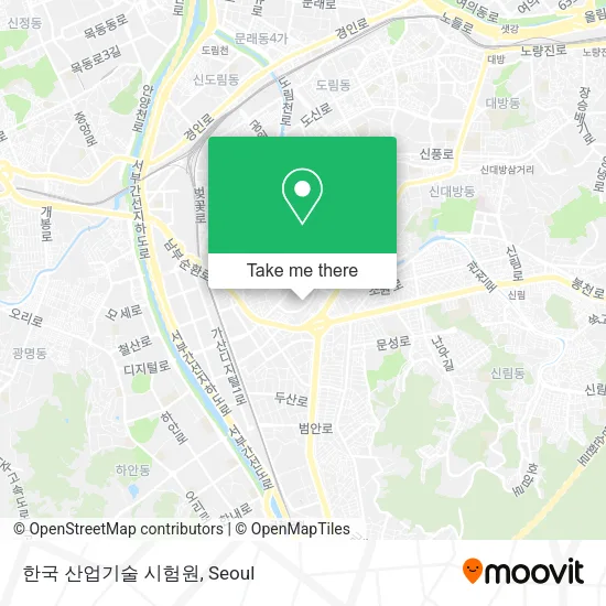 한국 산업기술 시험원 map