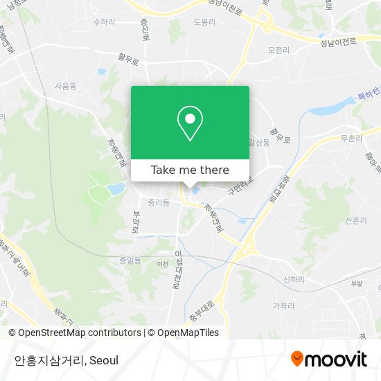 안흥지삼거리 map