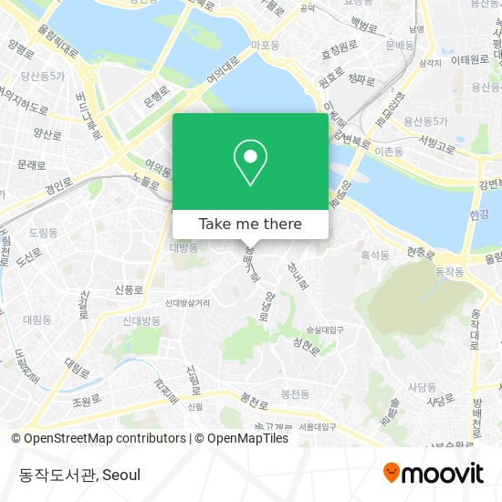 동작도서관 map