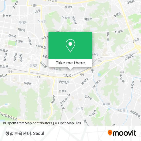 창업보육센터 map