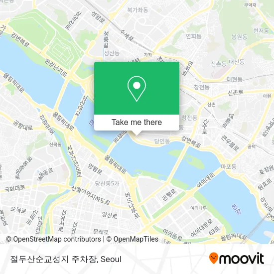 절두산순교성지 주차장 map