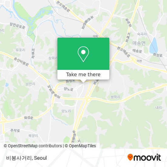 비봉사거리 map