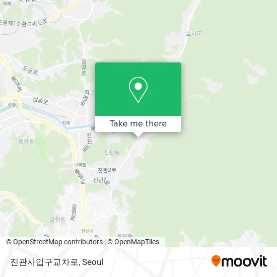 진관사입구교차로 map