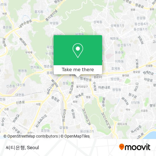 씨티은행 map