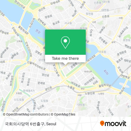 국회의사당역 6번출구 map