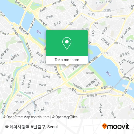 국회의사당역 6번출구 map