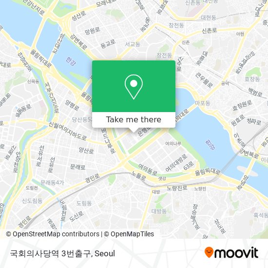 국회의사당역 3번출구 map