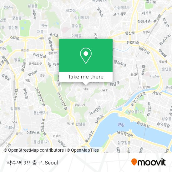 약수역 9번출구 map