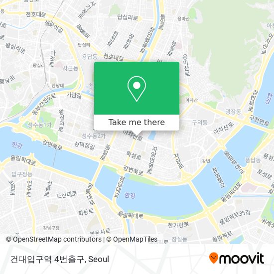 건대입구역 4번출구 map