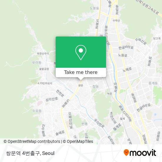 쌍문역 4번출구 map