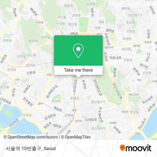 서울역 10번출구 map