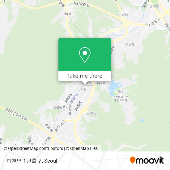 과천역 1번출구 map