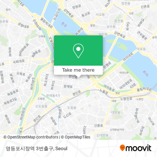 영등포시장역 3번출구 map