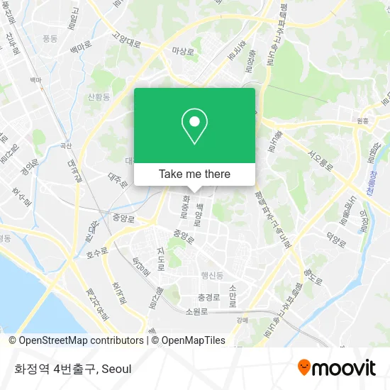 화정역 4번출구 map