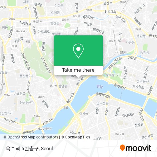 옥수역 6번출구 map